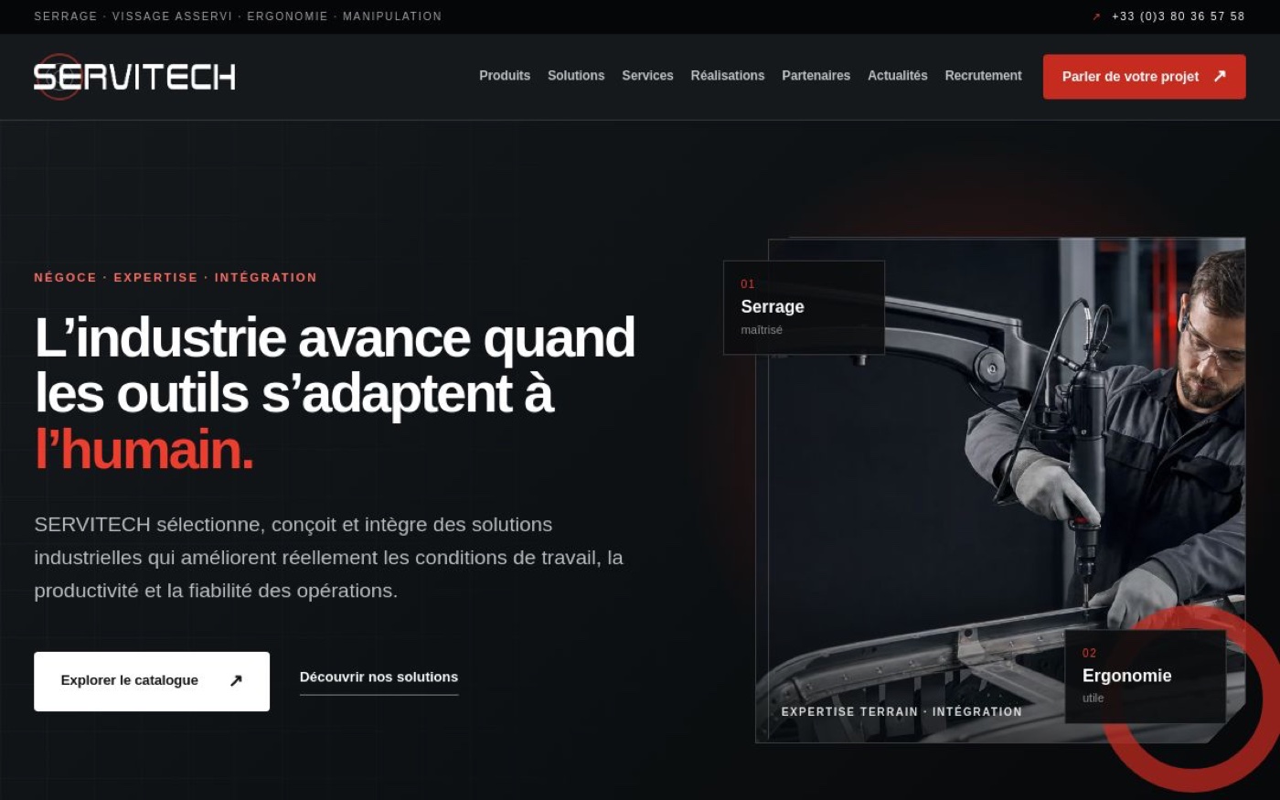 Aperçu du projet Servitech