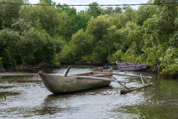 Les pirogues sur la rivière — photographie de Maxime Meunier